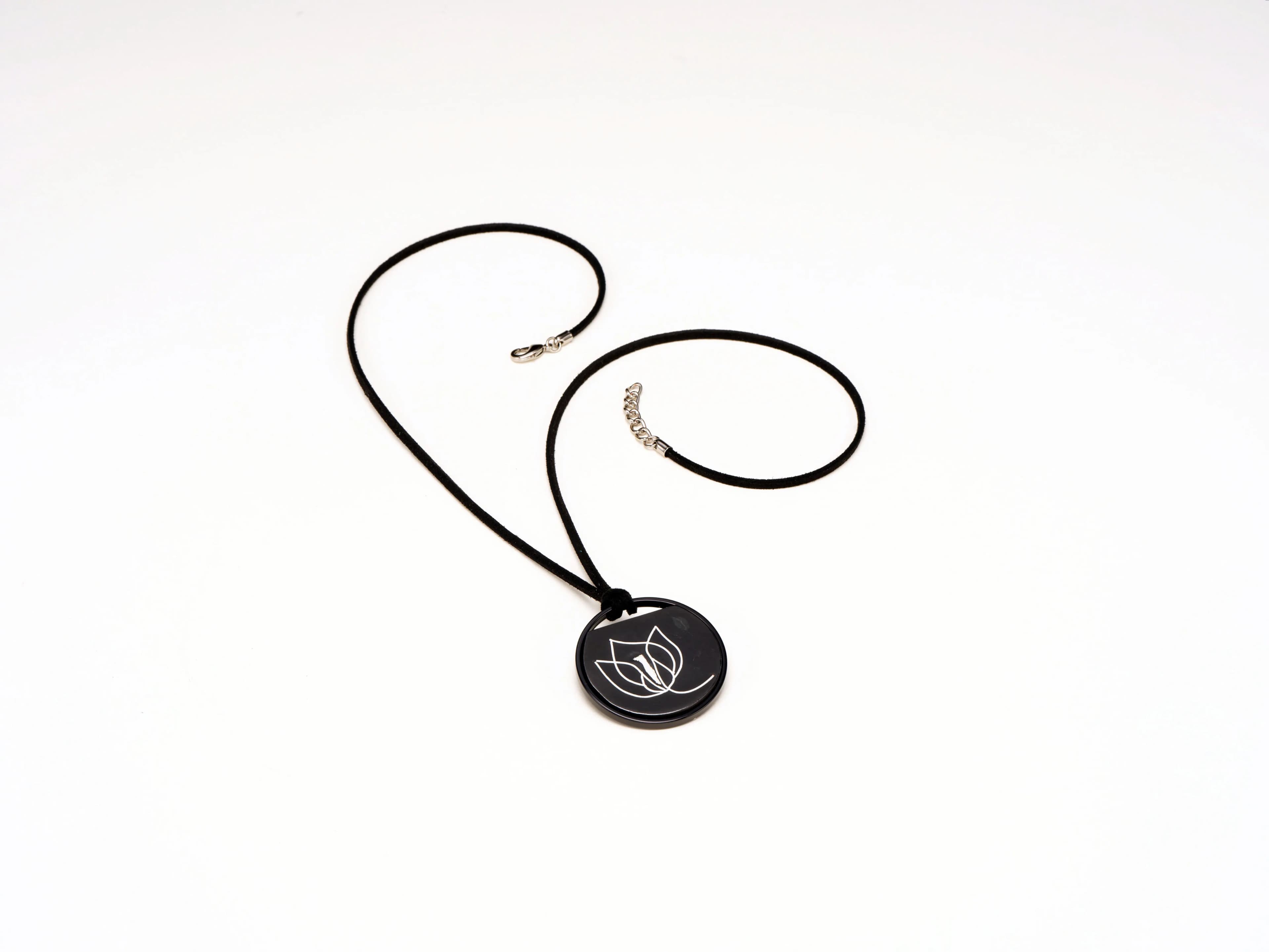 Lotus Line-Art Pendant Necklace