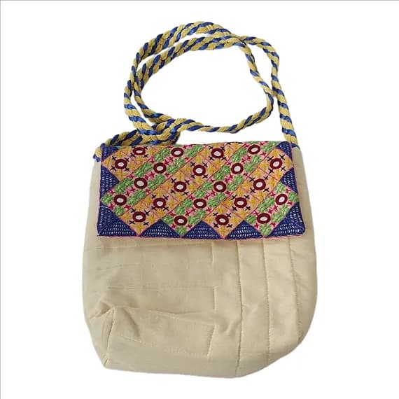 Kasuti Mirror-Work Sling Bag